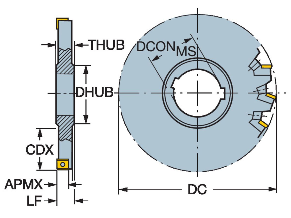 COROMANT CoroMill 331 Scheibenfräser L331.52-315S60NM