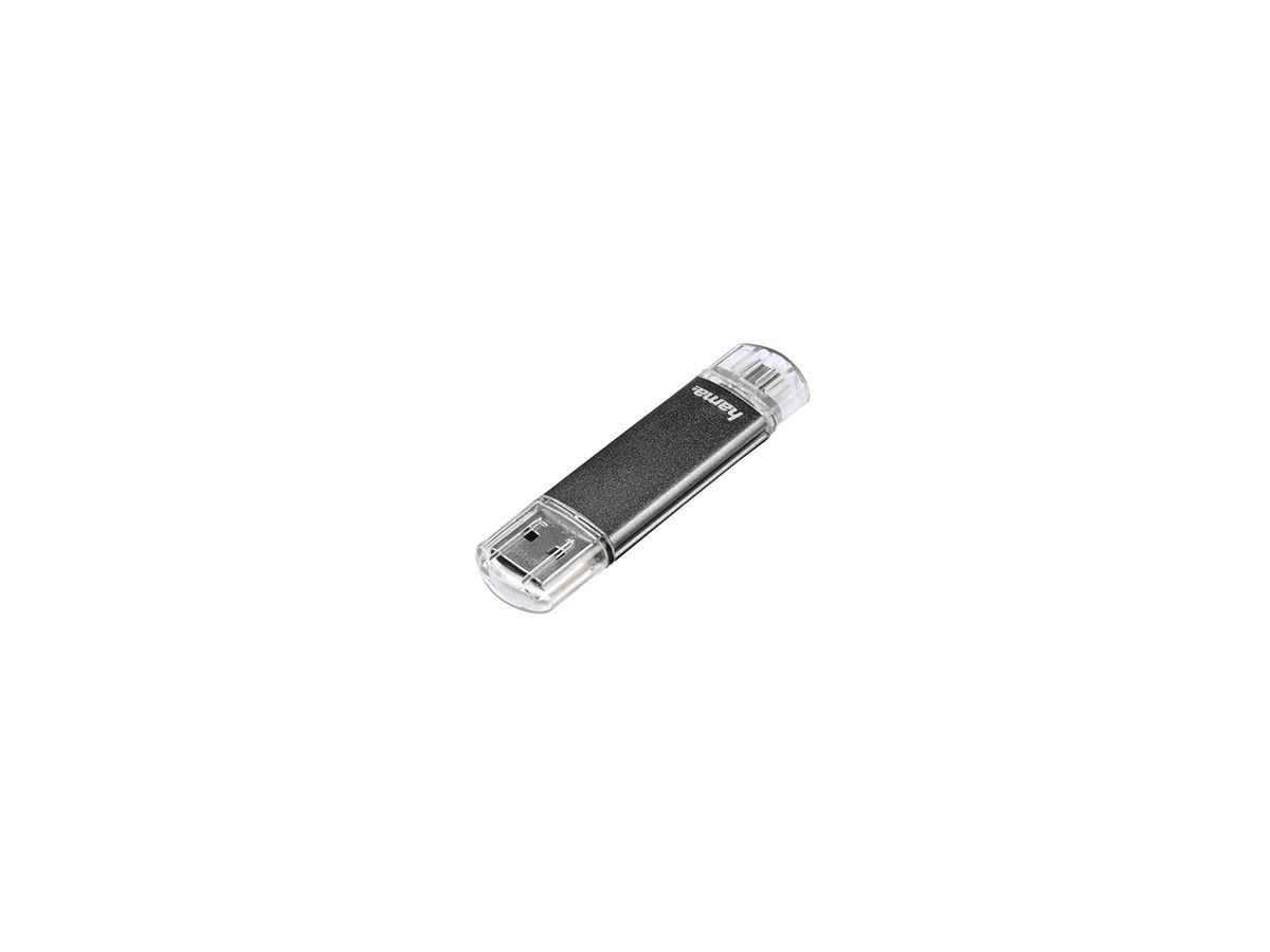 Hama USB-Stick FlashPen Laeta Twin 00123924 16GB 10MB/s USB 2.0 grau