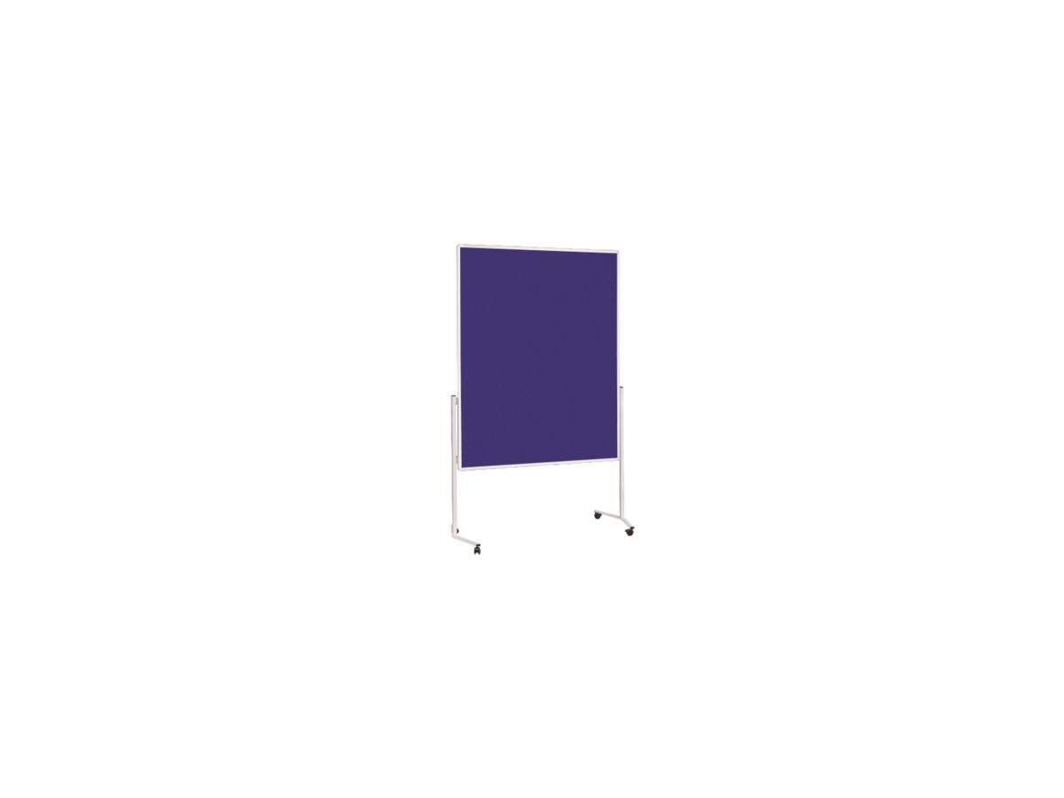 Soennecken Moderationswand 4867 120x150cm Filz blau inkl. Rollen