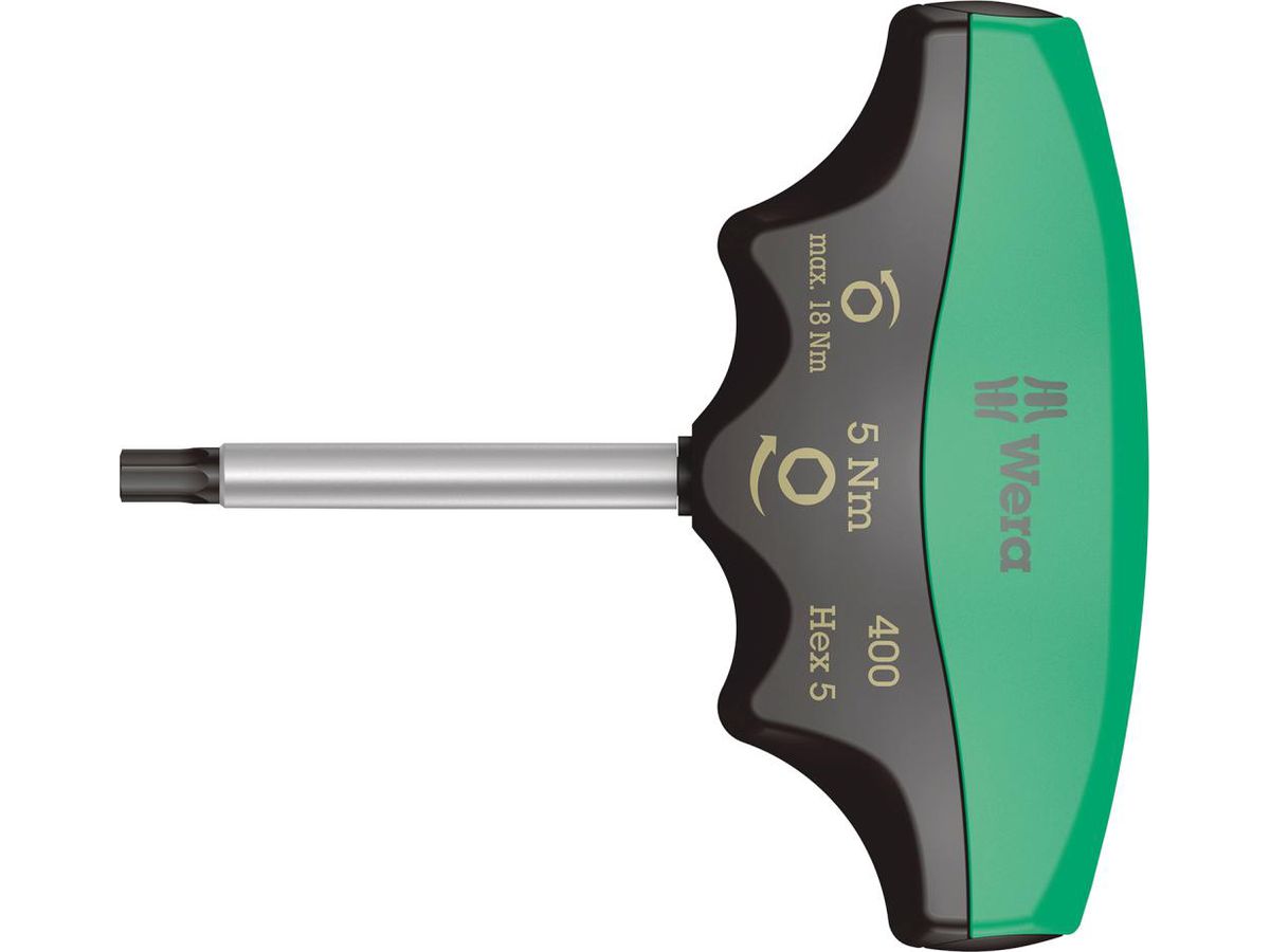WERA Drehmomentindikator 400 Hex 5 x 60 mm, 5 Nm, T-Griff