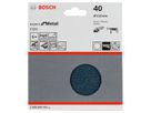 BOSCH Schleifblatt F550 Expert for Metal 115 mm, K 40, VE 5