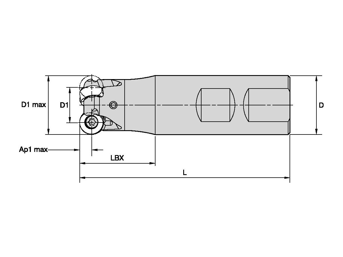 KENNAMETAL KDR100R1003W100L200 RODEKA IC10 D=1.00 Z=3 WELDON