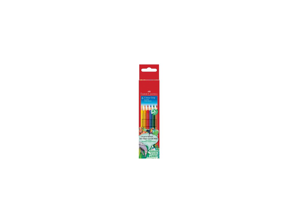 Faber-Castell Farbstift Colour GRIP 112406 farbig sortiert 6 St./Pack.