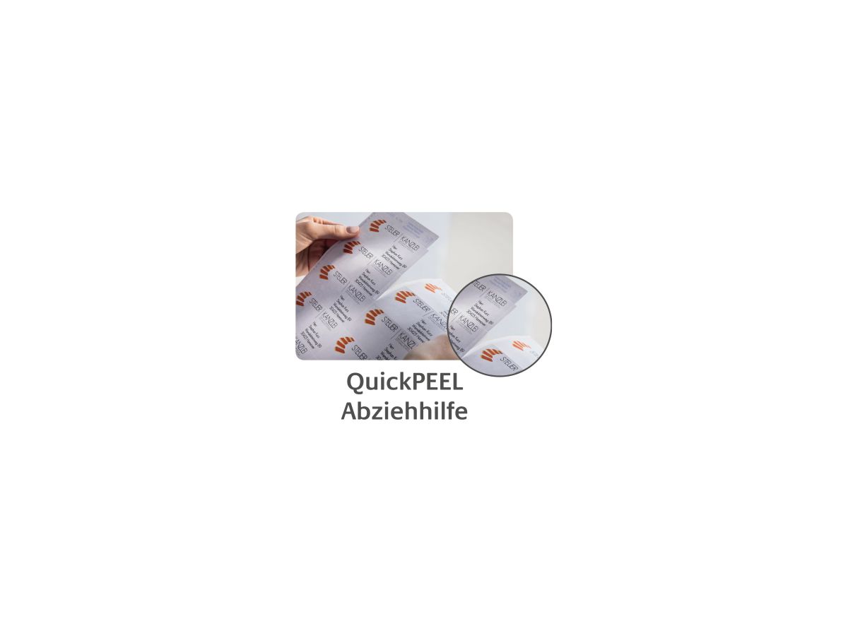 Avery Zweckform Etikett QuickPEEL J8563-25 transparent 350 St./Pack.