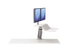 Fellowes Sitz-Steh Workstation Lotus RT 8081801 2Monitore ws