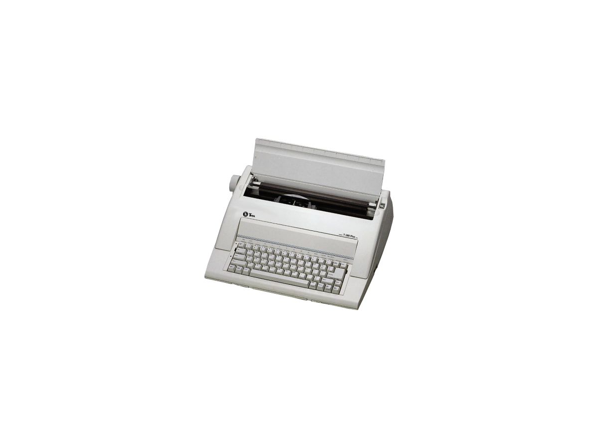 TWEN Schreibmaschine T 180 Plus 582 ohne Display portable weiß
