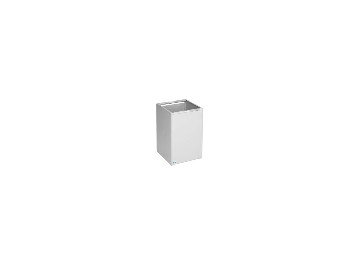 Kunststoffcontainer 60 l 1-fach ohne Deckel, lichtgrau B360xT405xH570