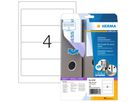 HERMA Ordneretikett Movables 10165 192x61mm sk weiß 100 St./Pack.