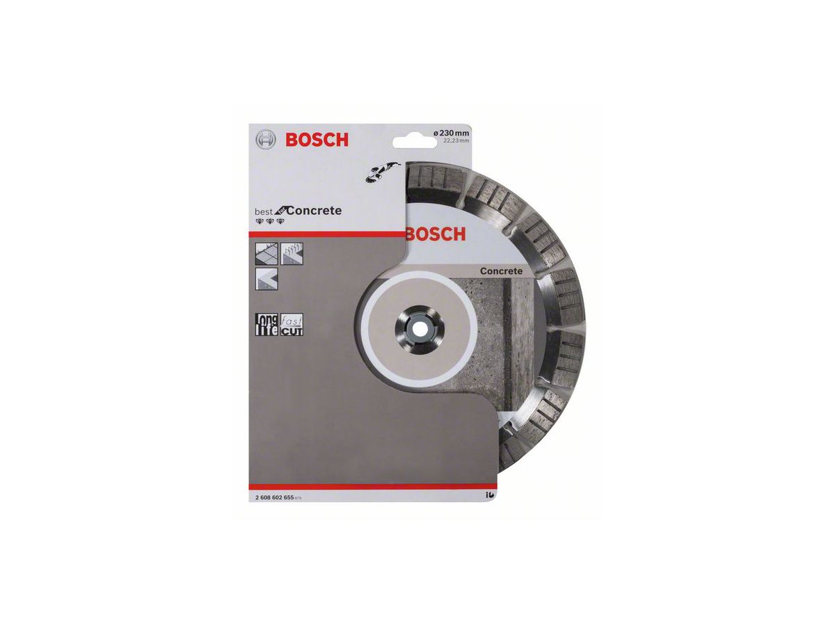 BOSCH Diamanttrennscheibe Best for Concrete, 230 x 22,23 x 2,4 x 15 mm