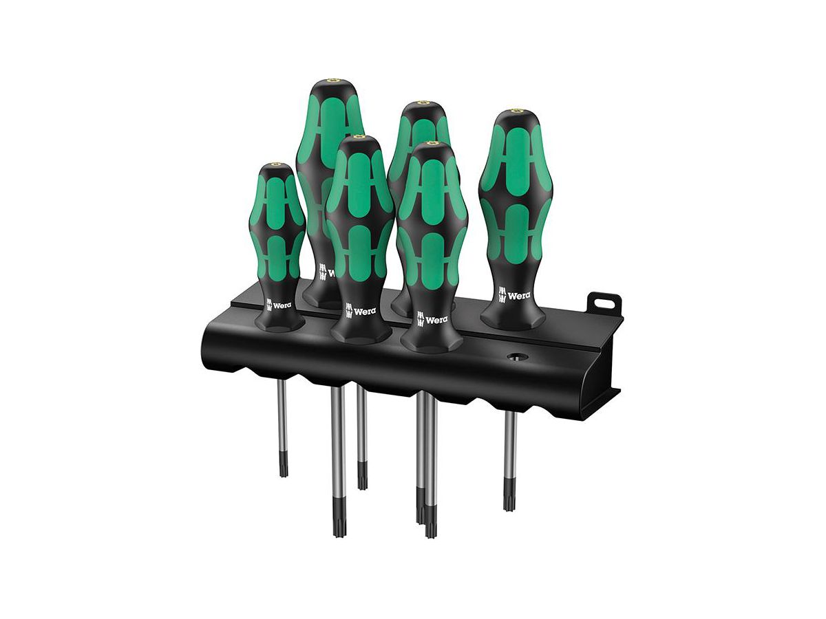 Screwdriver set 6pc Torx with hole Wera