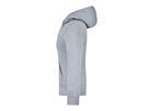 JN Ladies Hooded Sweat JN051 80%BW/20%PES, grey-heather, Größe S