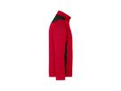 JN Strickfleece Jacke red-melange/black 100% Polyester 280g/m JN 862 Gr. 6XL