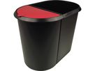 Papierkorb Duo-System schwarz/rot