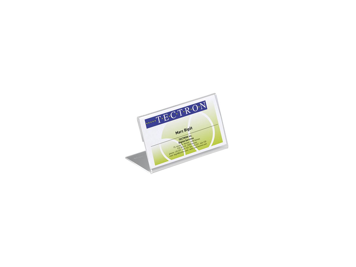 DURABLE Tischnamensschild 805519 100x52mm Acryl tr 10 St./Pack.