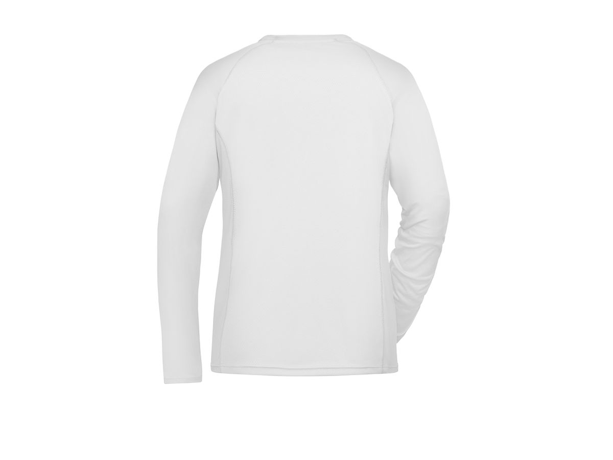 JN Damen Langarm Sportshirt JN521 white, Größe L
