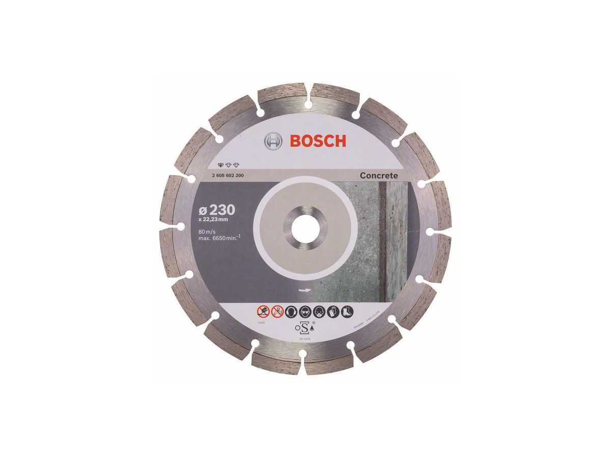 BOSCH Diamanttrennscheibe Standard for Concrete 230x22,23 mm