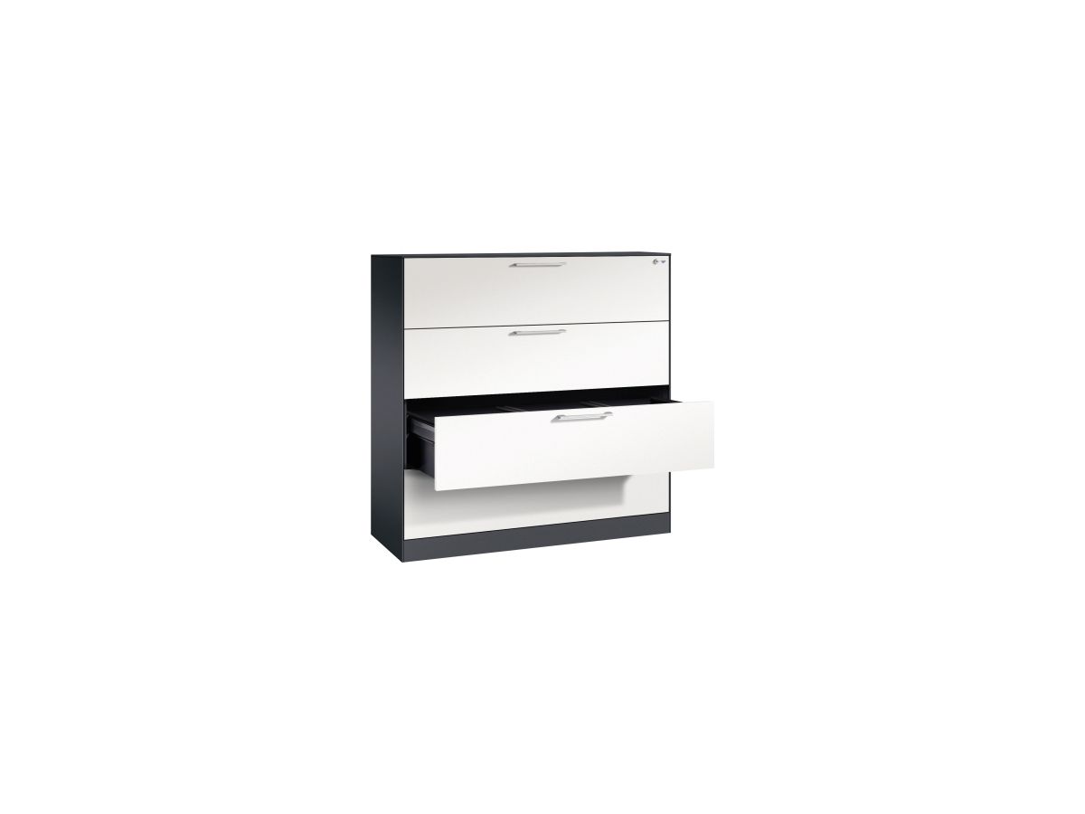 C+P Hängeregistraturschrank Asisto 146021413S10091 A4 3bahnig sgr/rws
