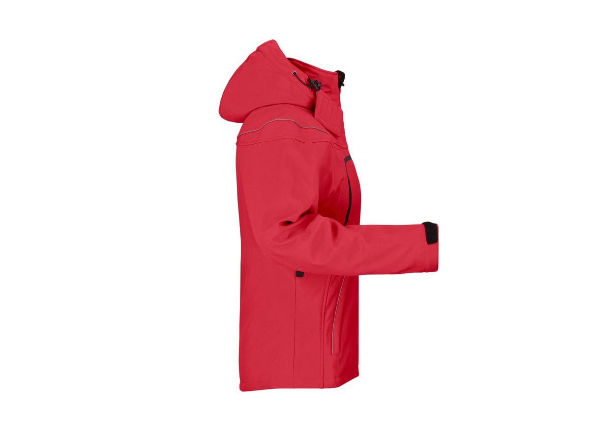 JN Ladies Winter Softshell Jacket JN1001 95%PES/5%EL, red, Größe 2XL