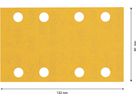 Bosch EXPERT C470 Schleifpapier mit 8 Löchern 80x133mm K240 10Stk/VE