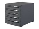 HAN Schubladenbox CONTUR 1505-191 DIN A4/B4/C4 5Schübe geschl dgr/dgr