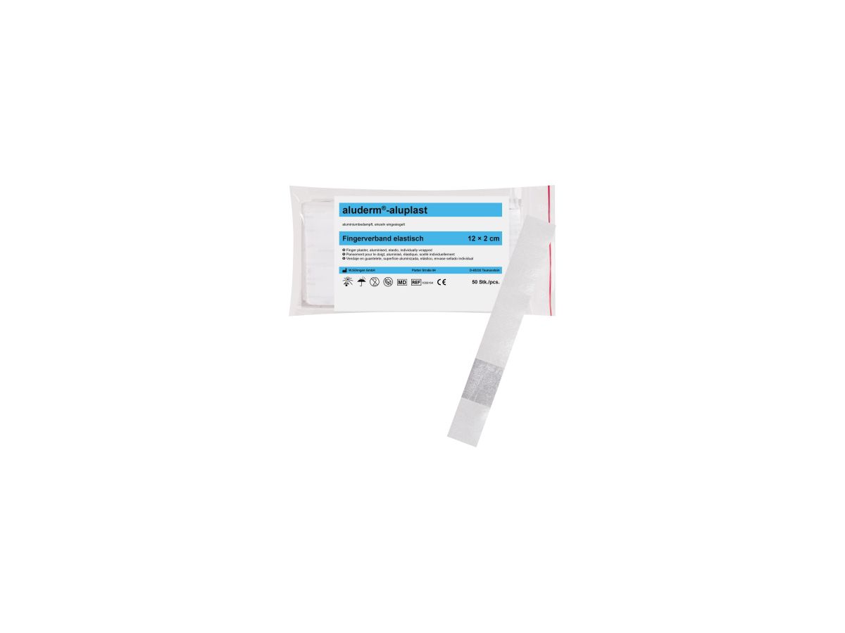 Söhngen aluderm®-aluplast elastisch Fingerverband 12x2cm (Pk á 50St) 1009164