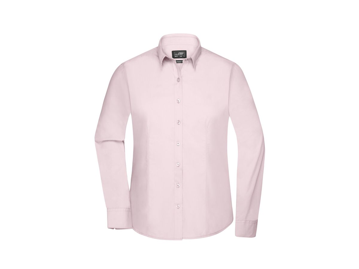 JN Ladies' Shirt Longsleeve Poplin JN677 light-pink, Größe S
