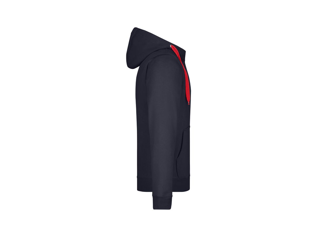 JN Mens Doubleface Jacket JN355 55%PES/45%BW, navy/red, Größe 3XL