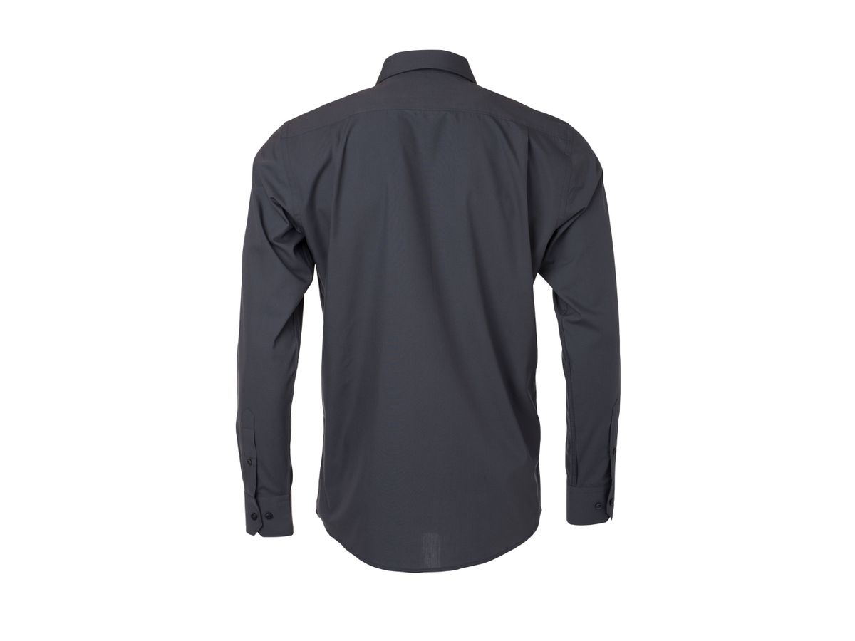 JN Men's Shirt Longsleeve Poplin JN678 carbon, Größe L