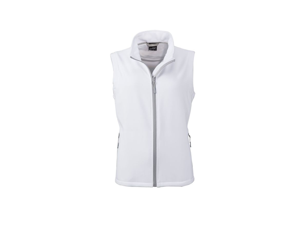 JN Ladies' Promo Softshell Vest JN1127 white/white, Größe M