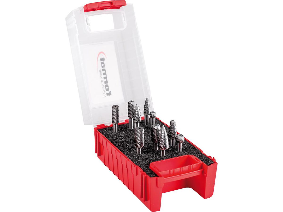 FORMAT Frässtiftsatz HM C 6 mm, 10-teilig