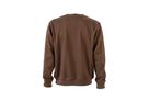 JN Workwear Sweat JN840 70%BW/30%PES, brown, Größe 4XL
