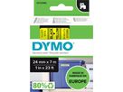 DYMO D1 Schriftband 24mm/7m schwarz/gelb S0720980