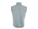 JN Men's Knitted Fleece Vest JN774 light-grey-melange/red, Größe XXL