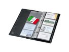 Sigel Visitenkartenringbuch VZ300 max. 200Karten 25Hüllen schwarz