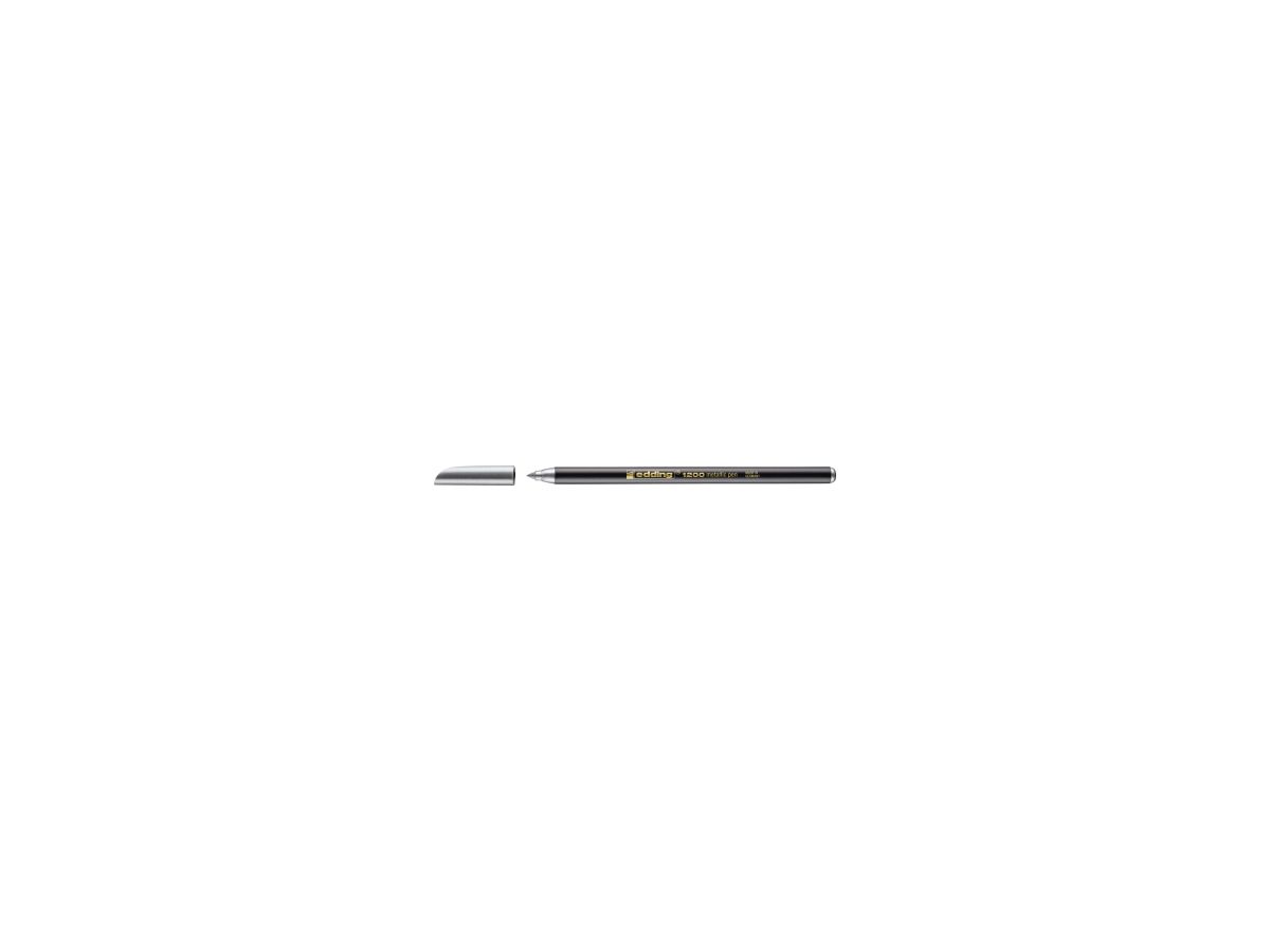 edding Fasermaler 1200 metallic color pen 4-1200054 1-3mm silber