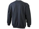 Men's Round Sweat Pocket JN924 80%BW/20%Pes, 300g/m² Fb. black