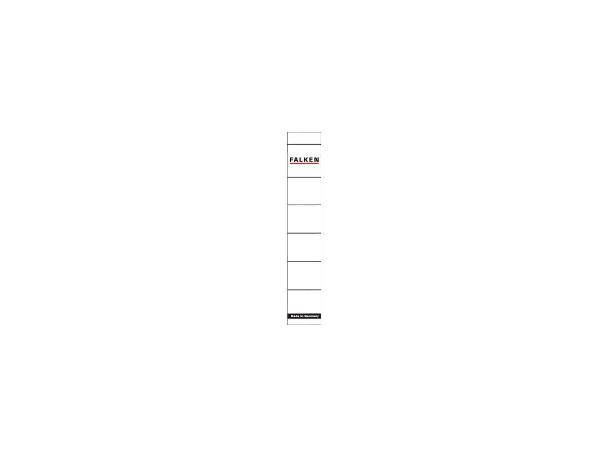 Falken Ordnerrückenschild 80039639 schmal/kurz weiß 10 St./Pack.