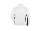 JN Men's Workwear Fleece Jacket JN842 100%PES, white/carbon, Größe 5XL
