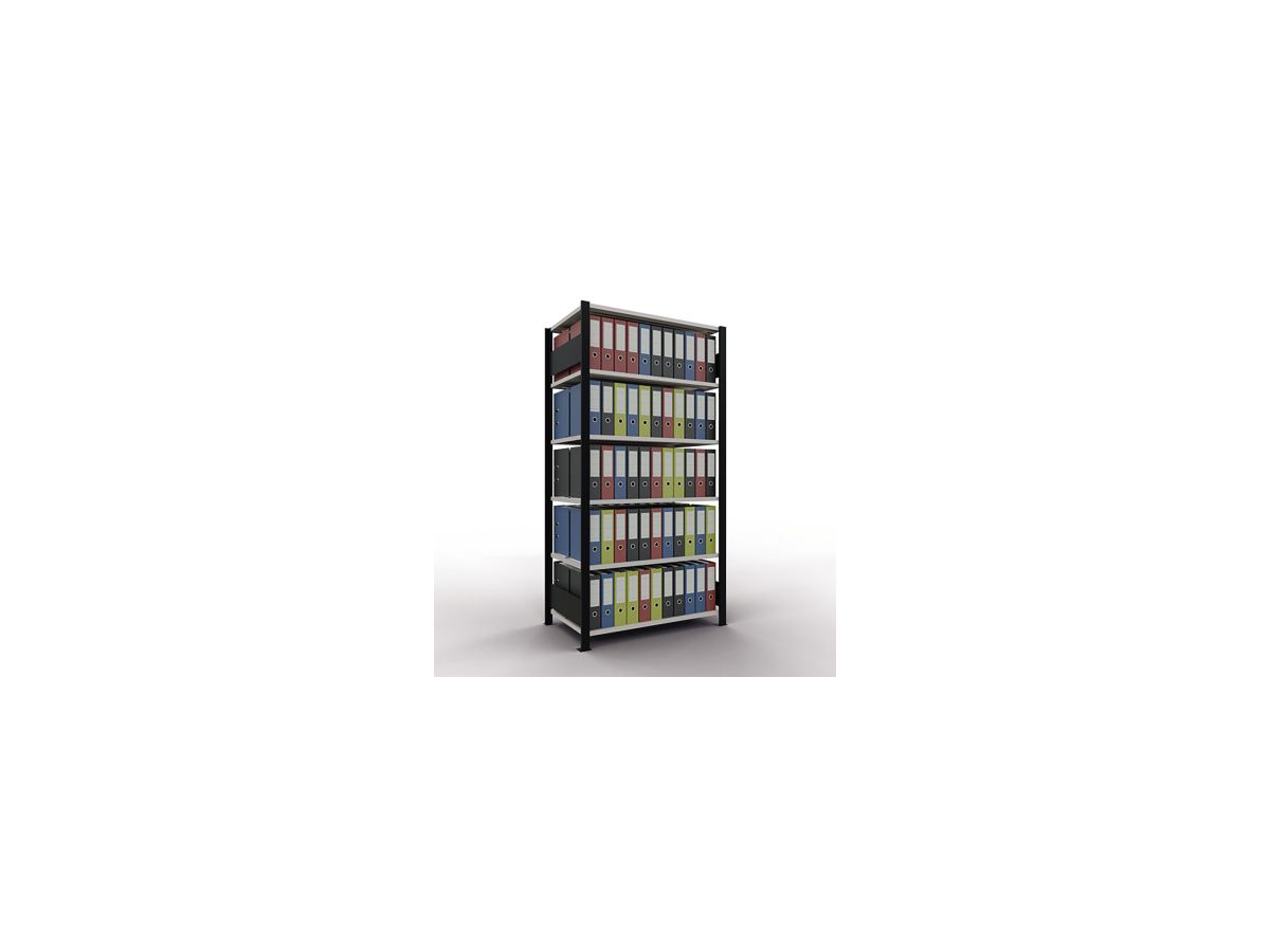 SCHULTE Büroregal-Stecksystem Grundregal mit Mittelanschlag, 2000x1000x600