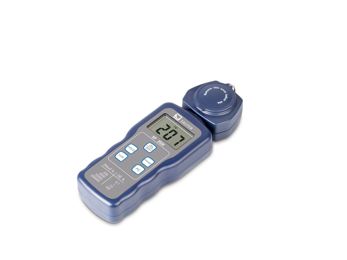 SAUTER LED Lichtmessgerät SP 200K Max 200/2000/20000/200000 lx, Freq. 2 Hz