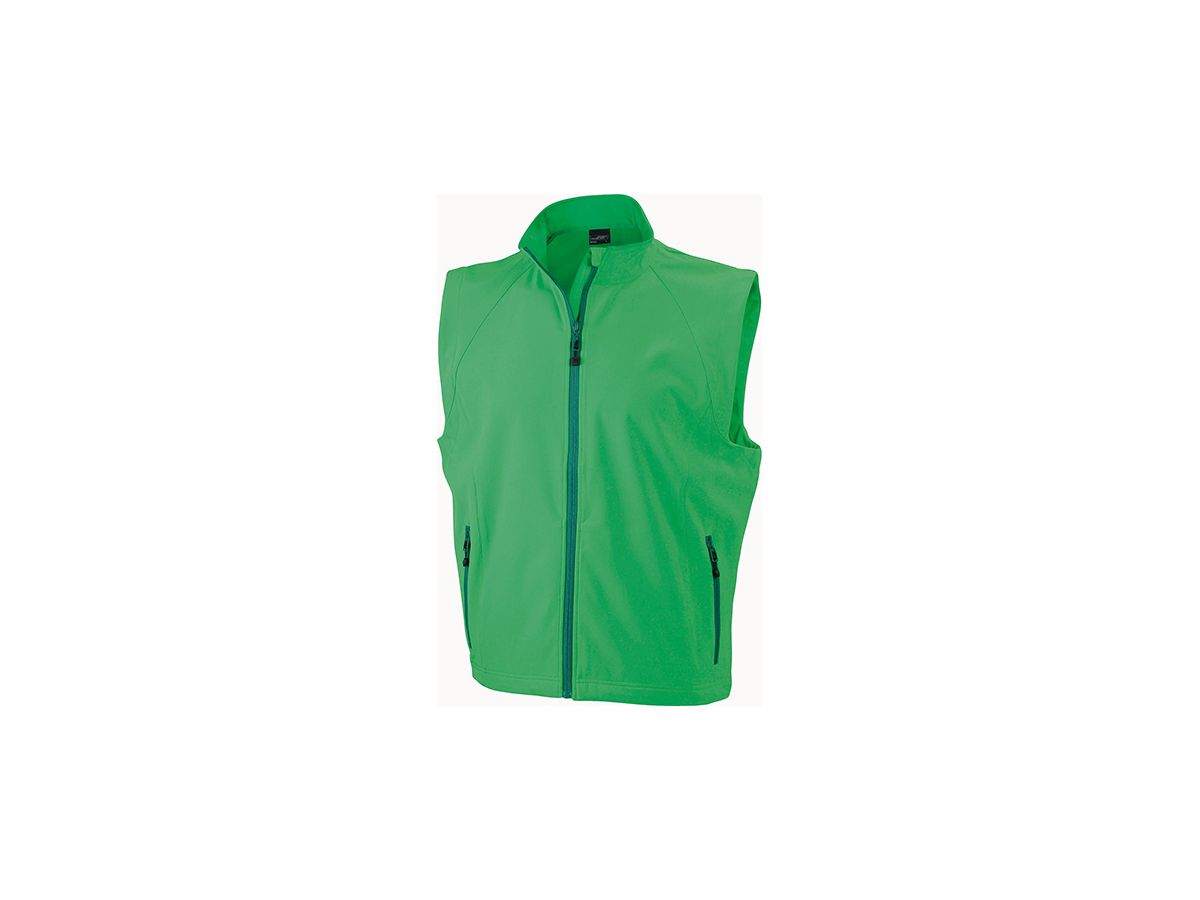 JN Mens  Softshell Vest JN1022 90%PES/10%EL, green, Größe XL