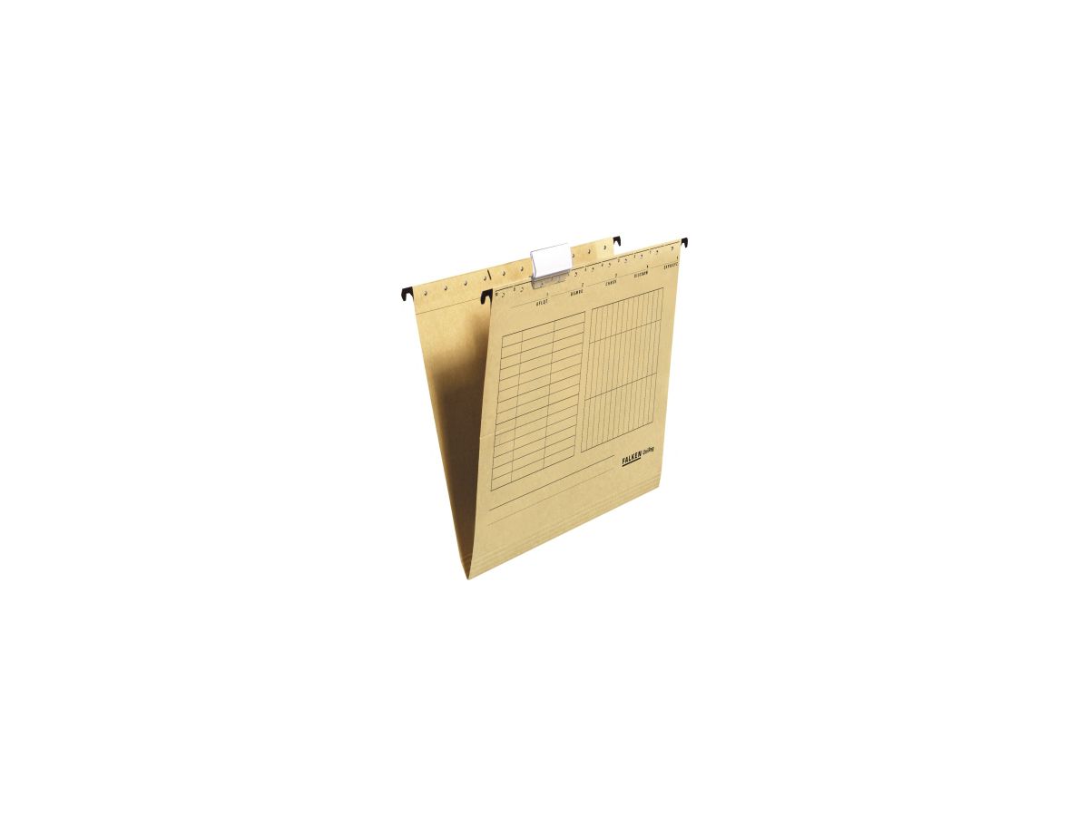 Falken Hängemappe 80004328 A4 seitlich offen Kraftkarton braun