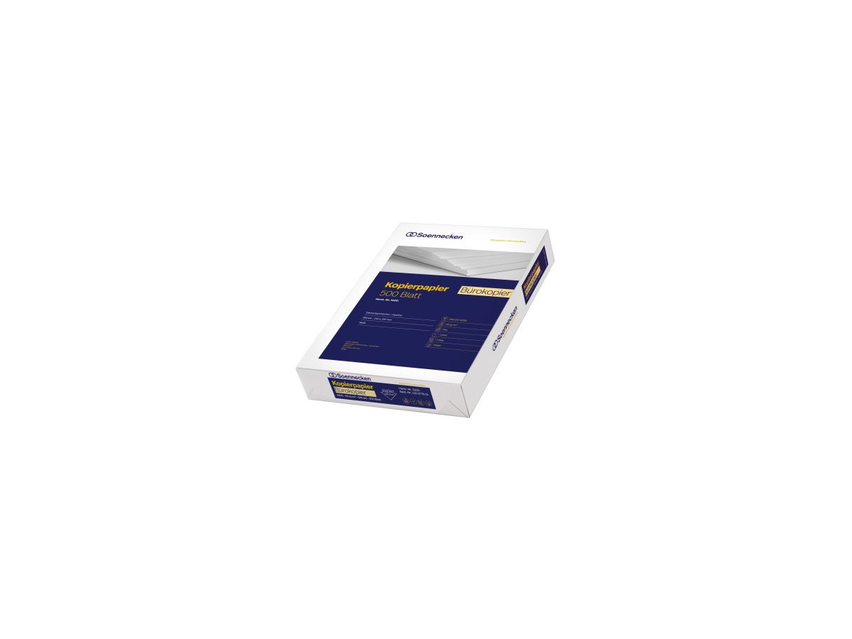 Soennecken Kopierpapier Bürokopier 5100 DIN A4 80g weiß 500 Bl./Pack.