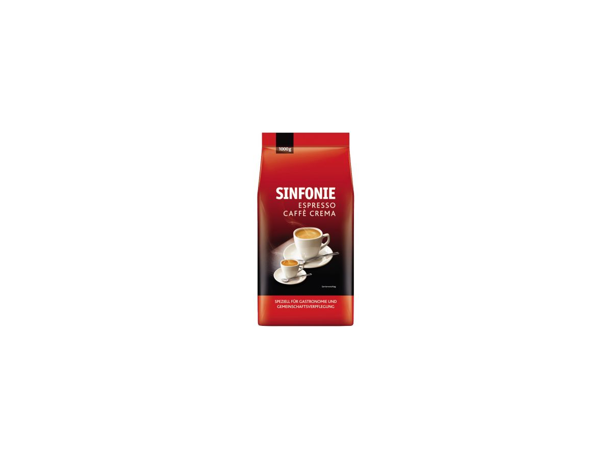 JACOBS Kaffee Sinfonie Caffe Crema Espresso 4019141 ganze Bohne 1.000g