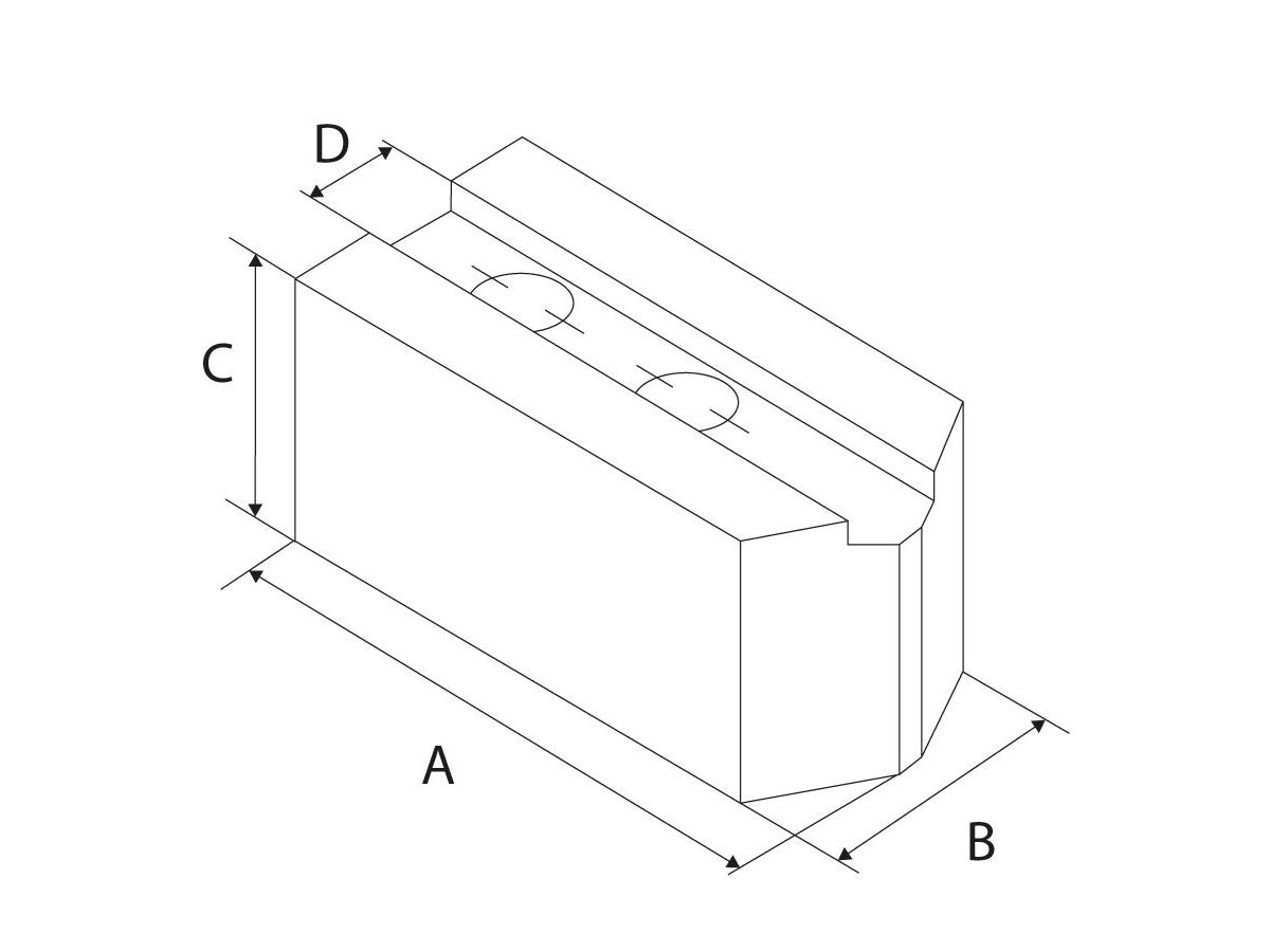 Aufsatzbacken 1,5x60Gr.