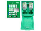 Eye wash station incl. 2 btl. 500ml wall box mirr.