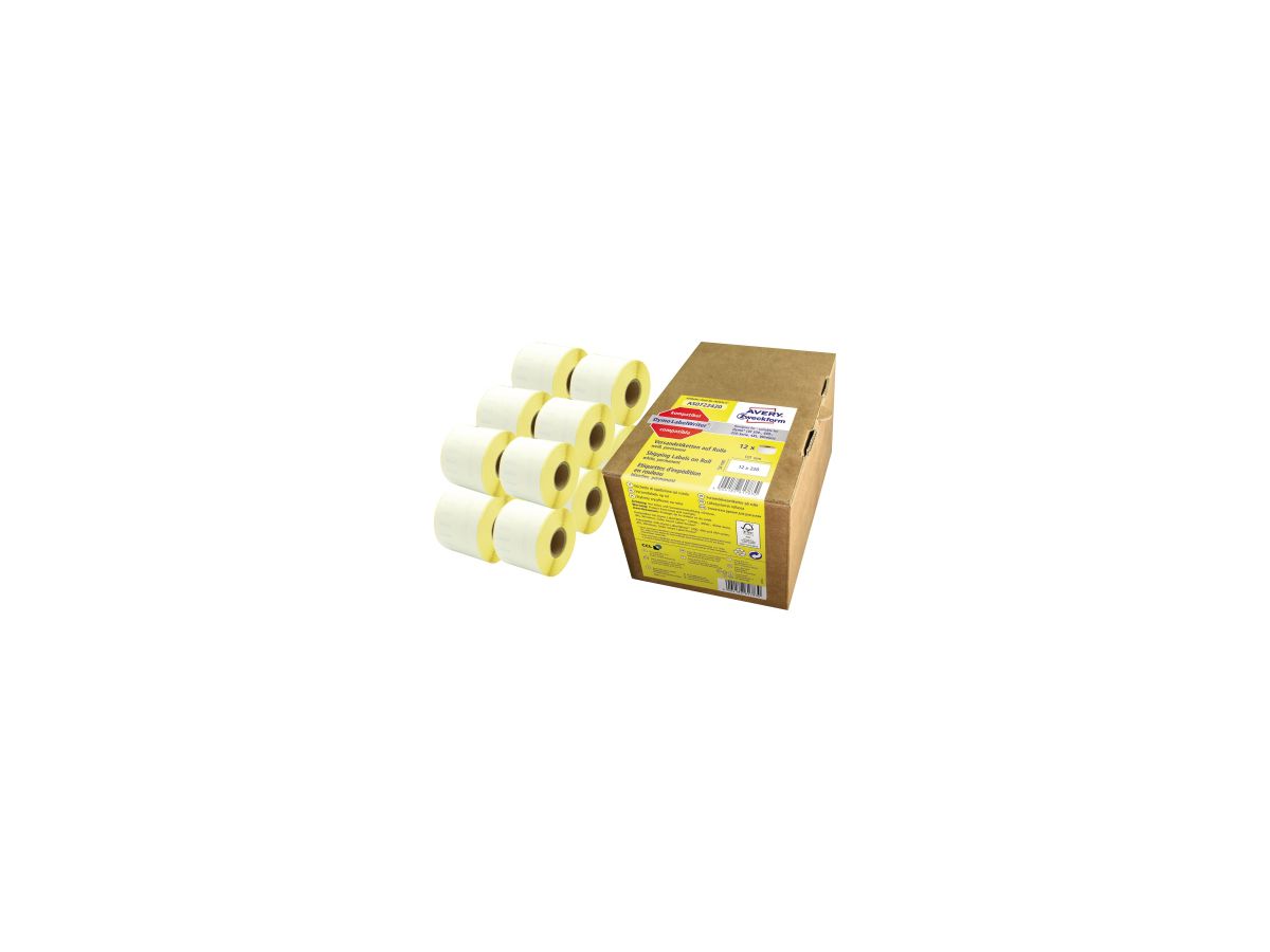 Avery Zweckform Etikett AS0722420 54x101mm ws 12Rollen 2.640St.