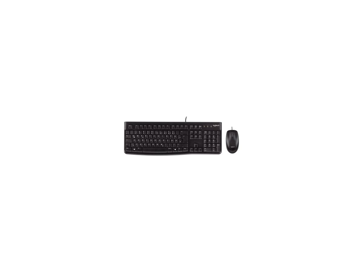 Logitech Tastatur-Maus-Set MK120 920-002540 corded schwarz