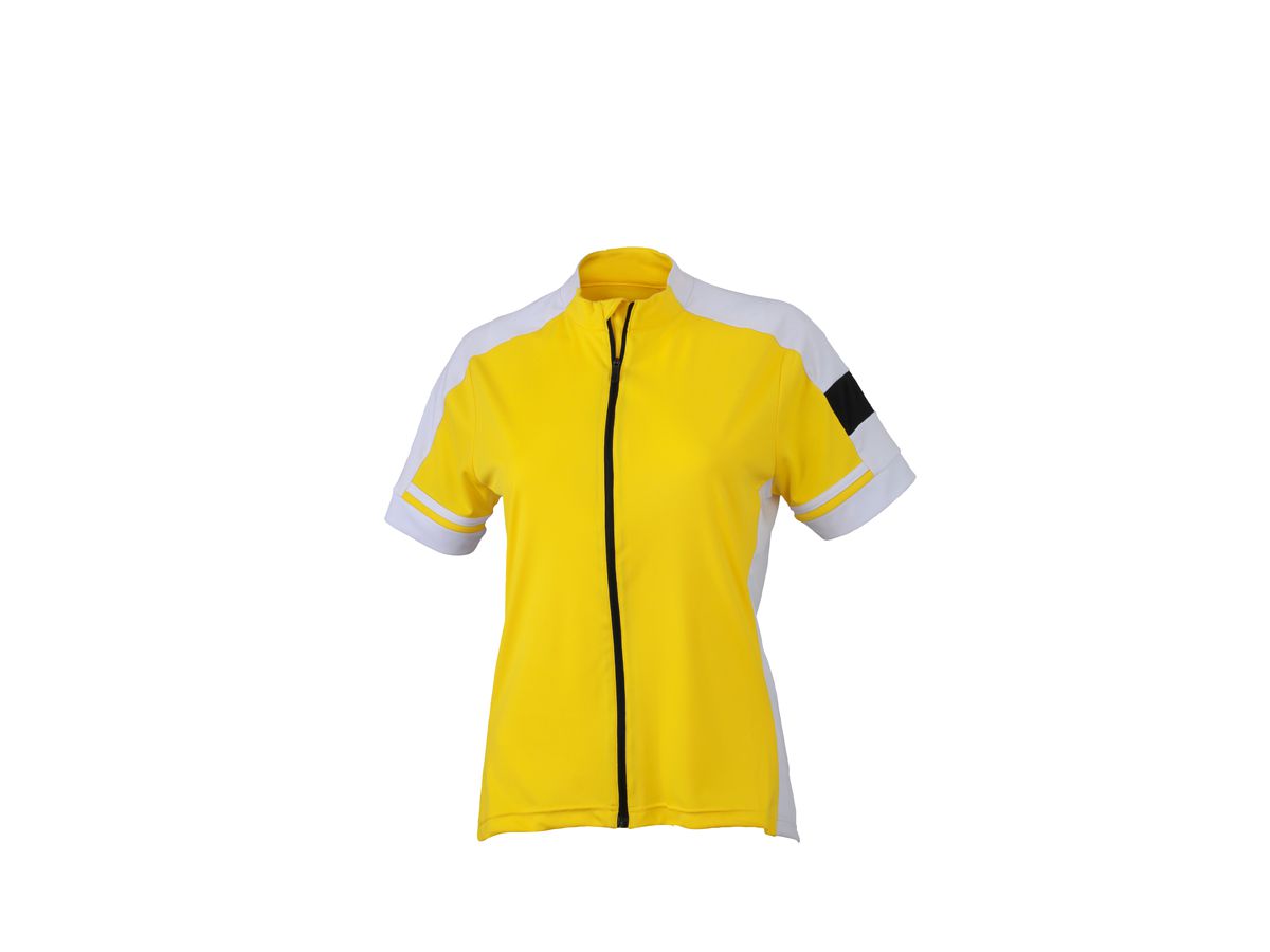 JN Ladies Bike-T Full Zip JN453 100%PES, sun-yellow, Größe 2XL