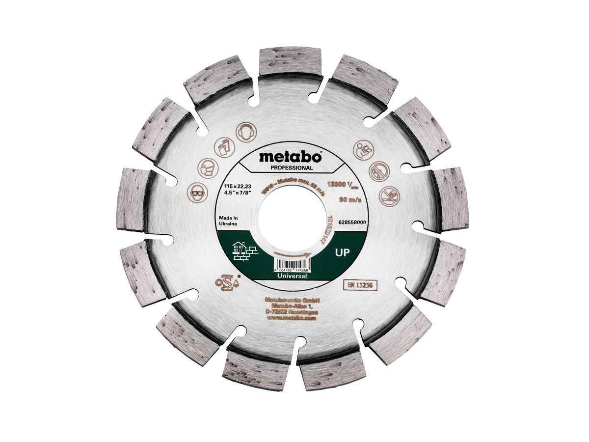 METABO Diamanttrennscheibe UP pro 115x22,23 mm